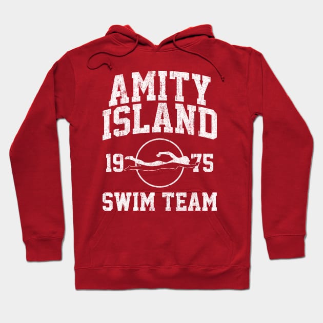 Amity Island Swim Team Hoodie by huckblade